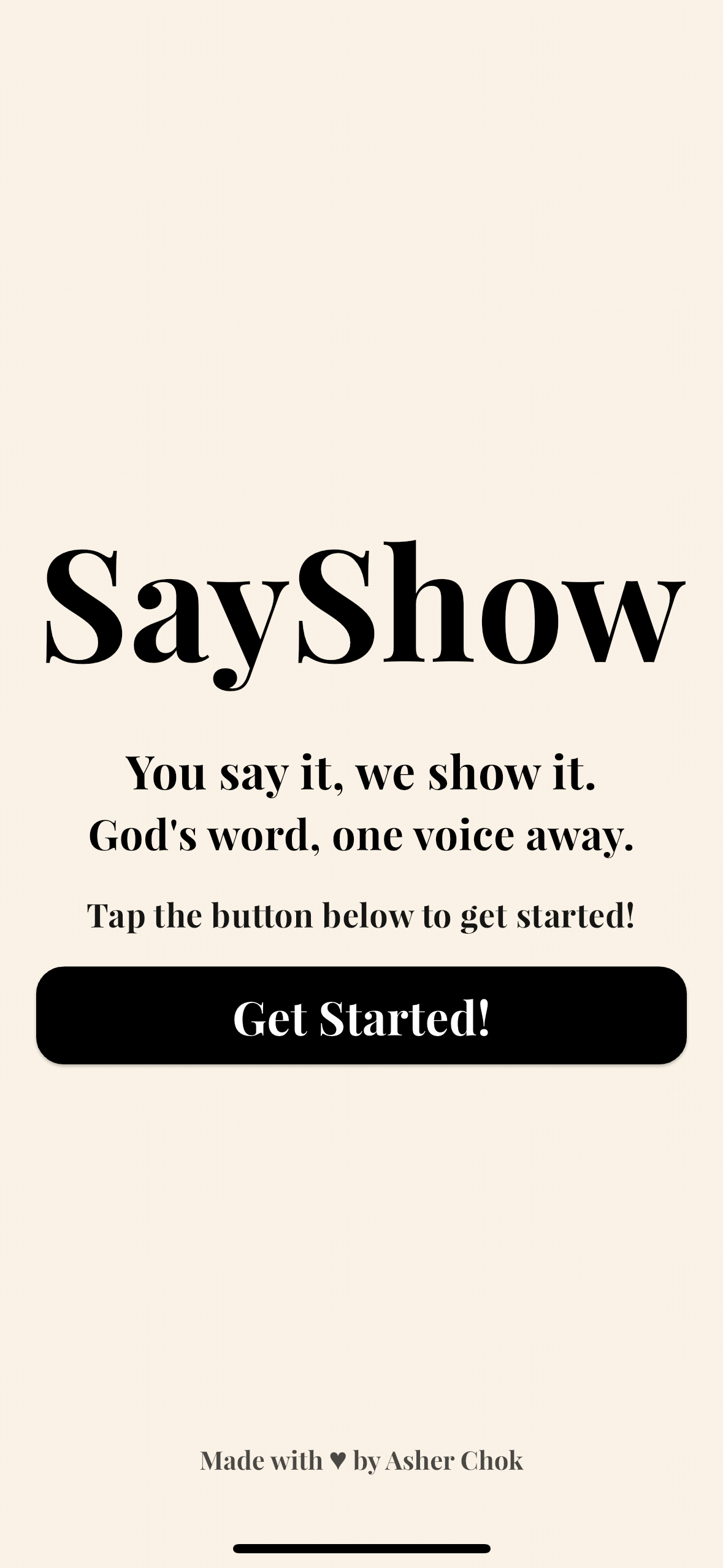 SayShow App Screenshot